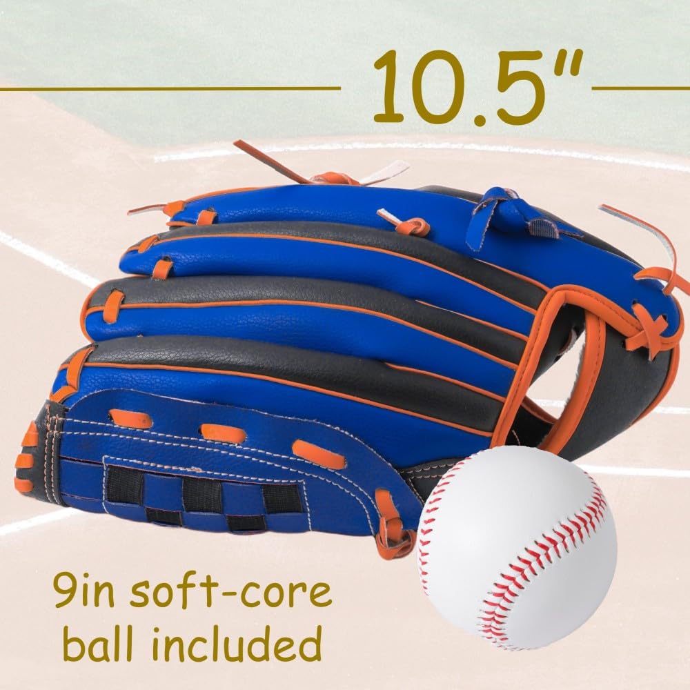 Urby glove worn on right hand demonstrating lefty throw readiness