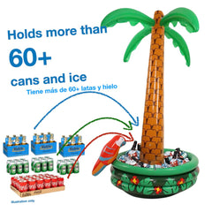 Urby palm tree cooler close-up of seams and air valves demonstrating durability