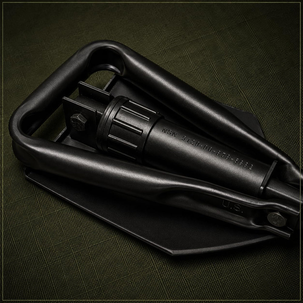 USGI Industries e-tool stored in vehicle emergency kit illustrating readiness advantage