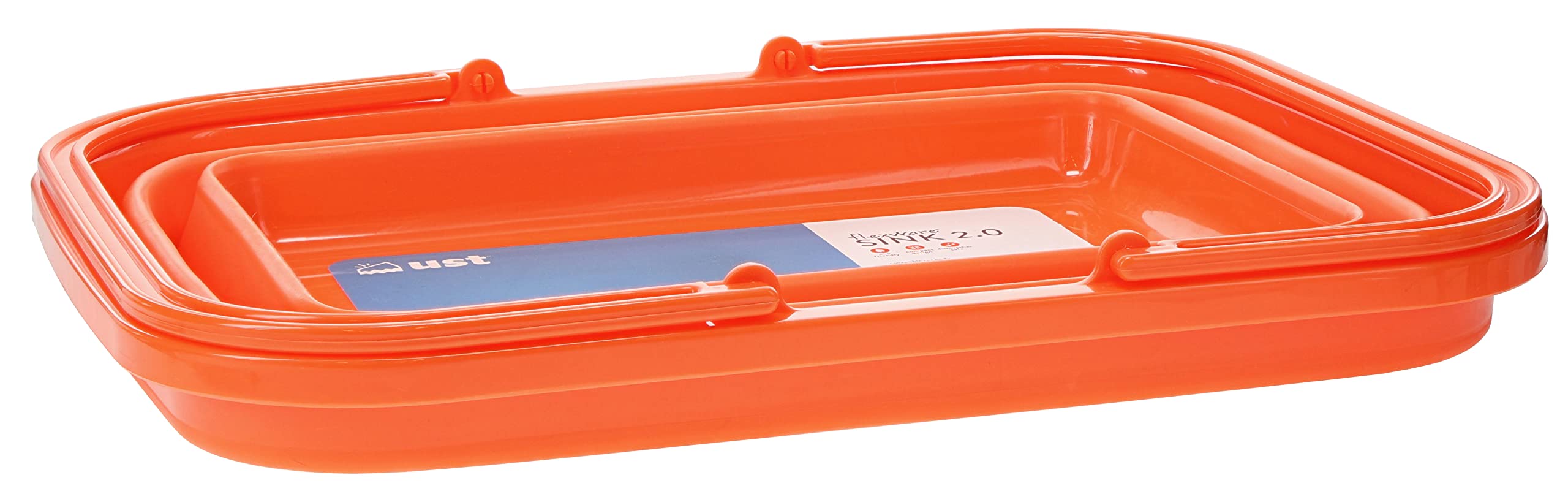 ust FlexWare sink collapsed flat for compact packing and space saving