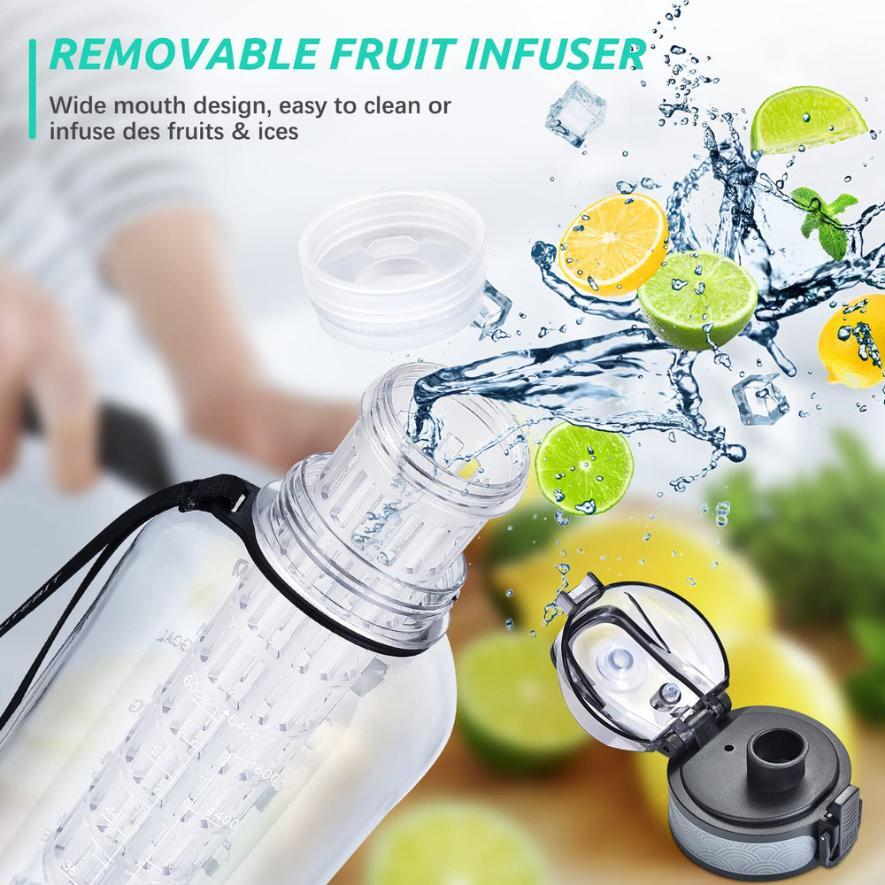 UTEBIT detachable fruit chamber removed to show strainer and infusion benefit