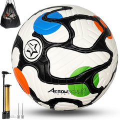 UTiTiVOOD front view of size 5 soccer ball showing branding and high-contrast graphics for easy tracking