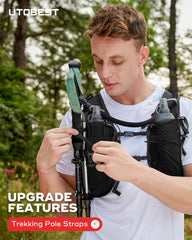 UTOBEST front pocket holding gels and bottle for fast fuel access