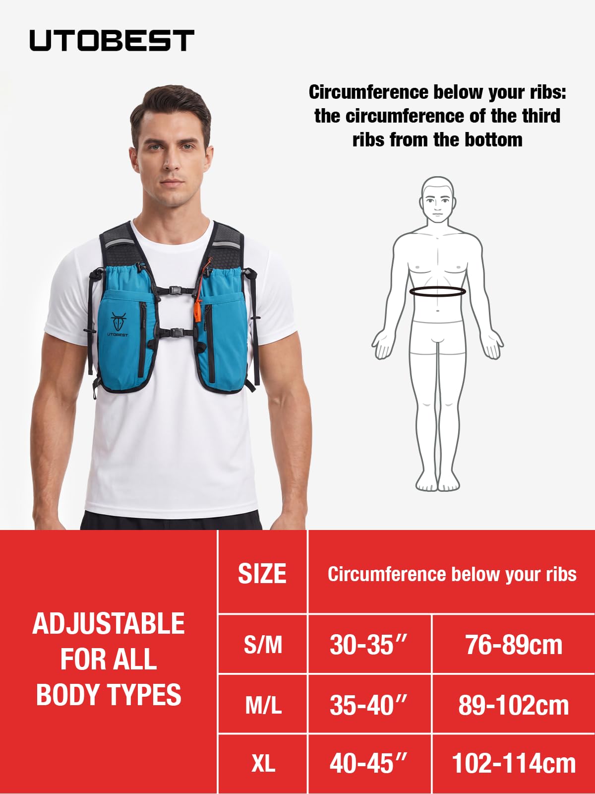 UTOBEST water-resistant fabric close-up protecting contents from light rain and sweat