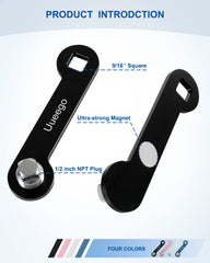 uueeGo stainless steel spare plugs and rubber gaskets close-up, reliable watertight seal