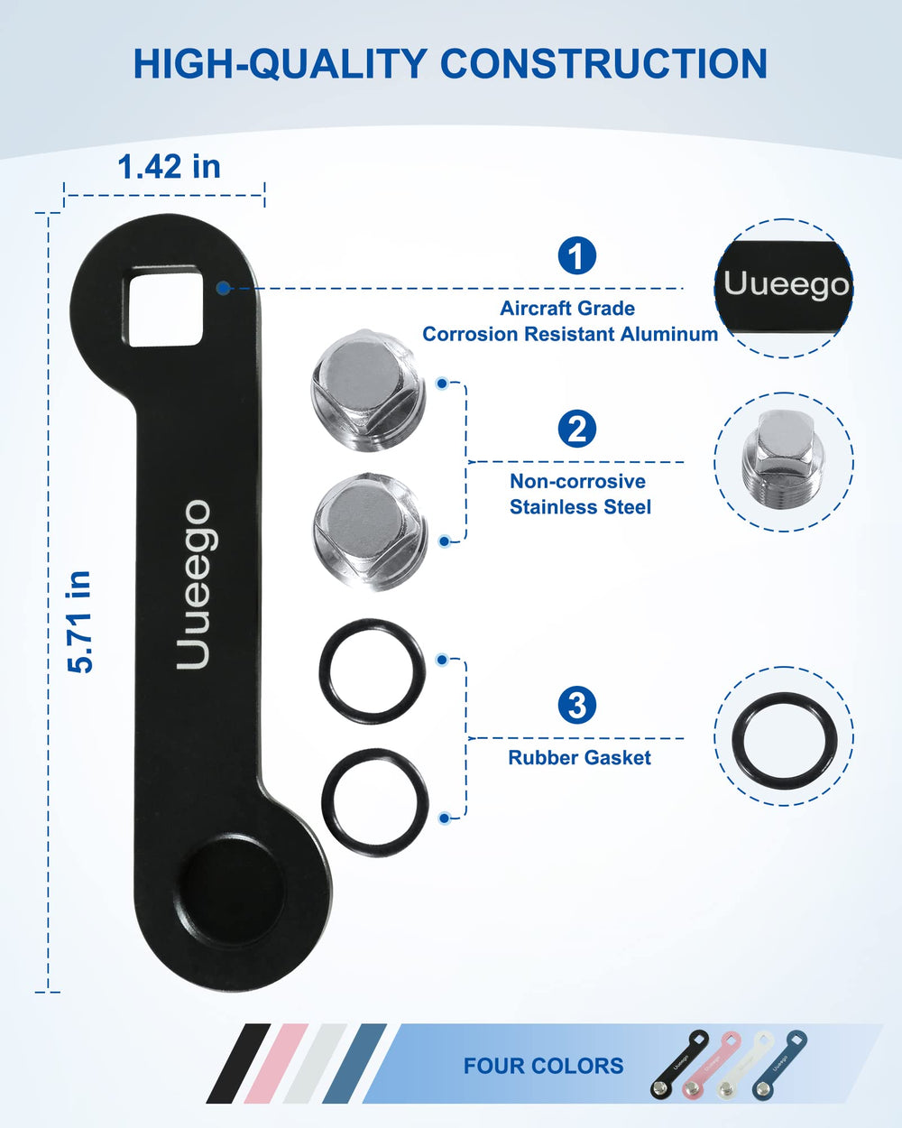 uueeGo wrench attached to trailer frame with magnet, keeps tool accessible and secure