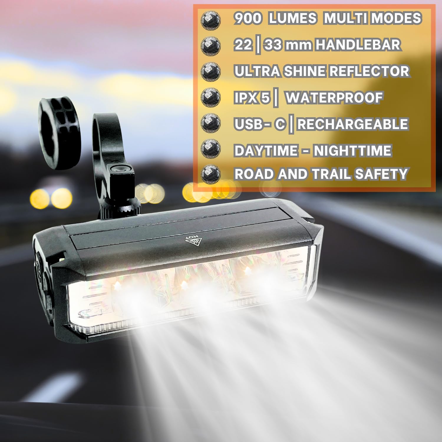 UWILE closeup of flat lens and aluminized reflector maximizing beam focus