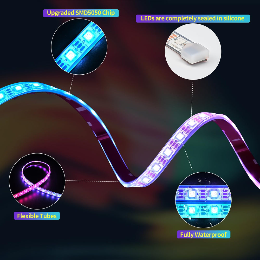 UYA installed under cart seat producing ambient glow for safer evening rides