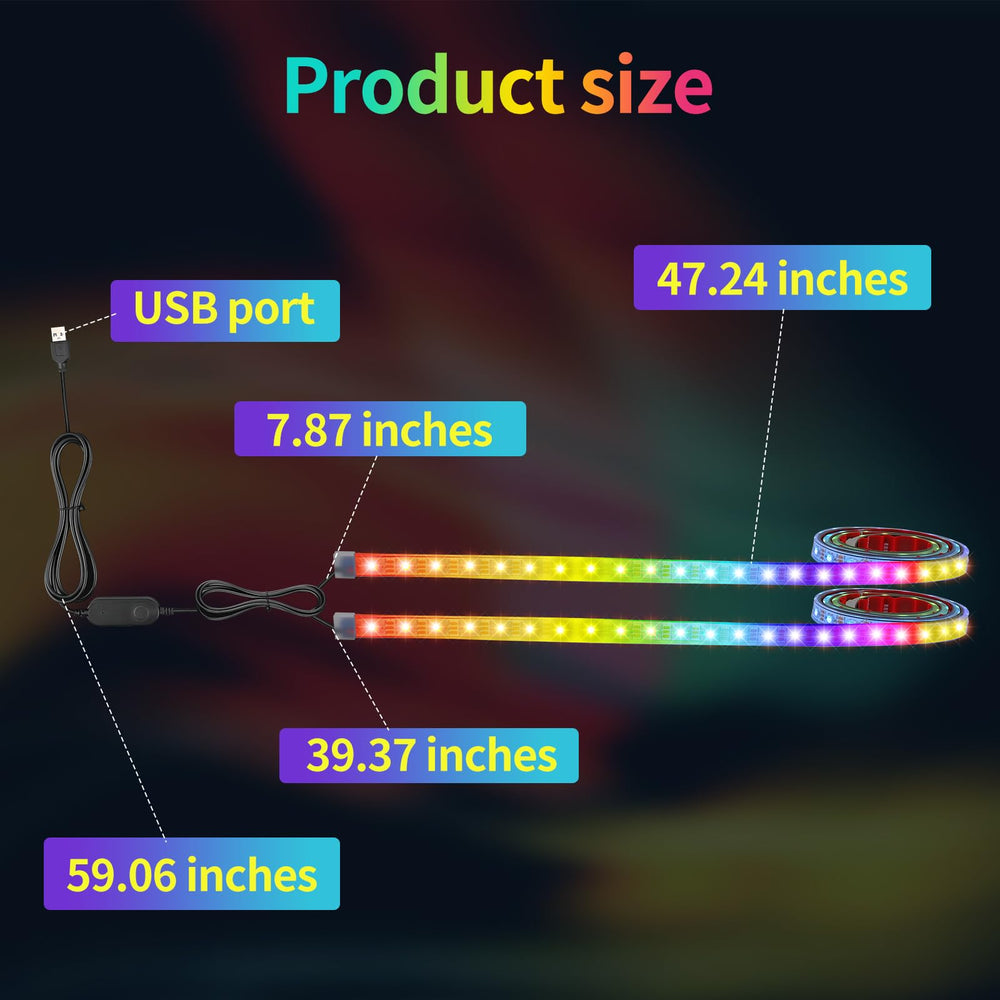UYA strip beside hand showing scale and easy placement for precise installs