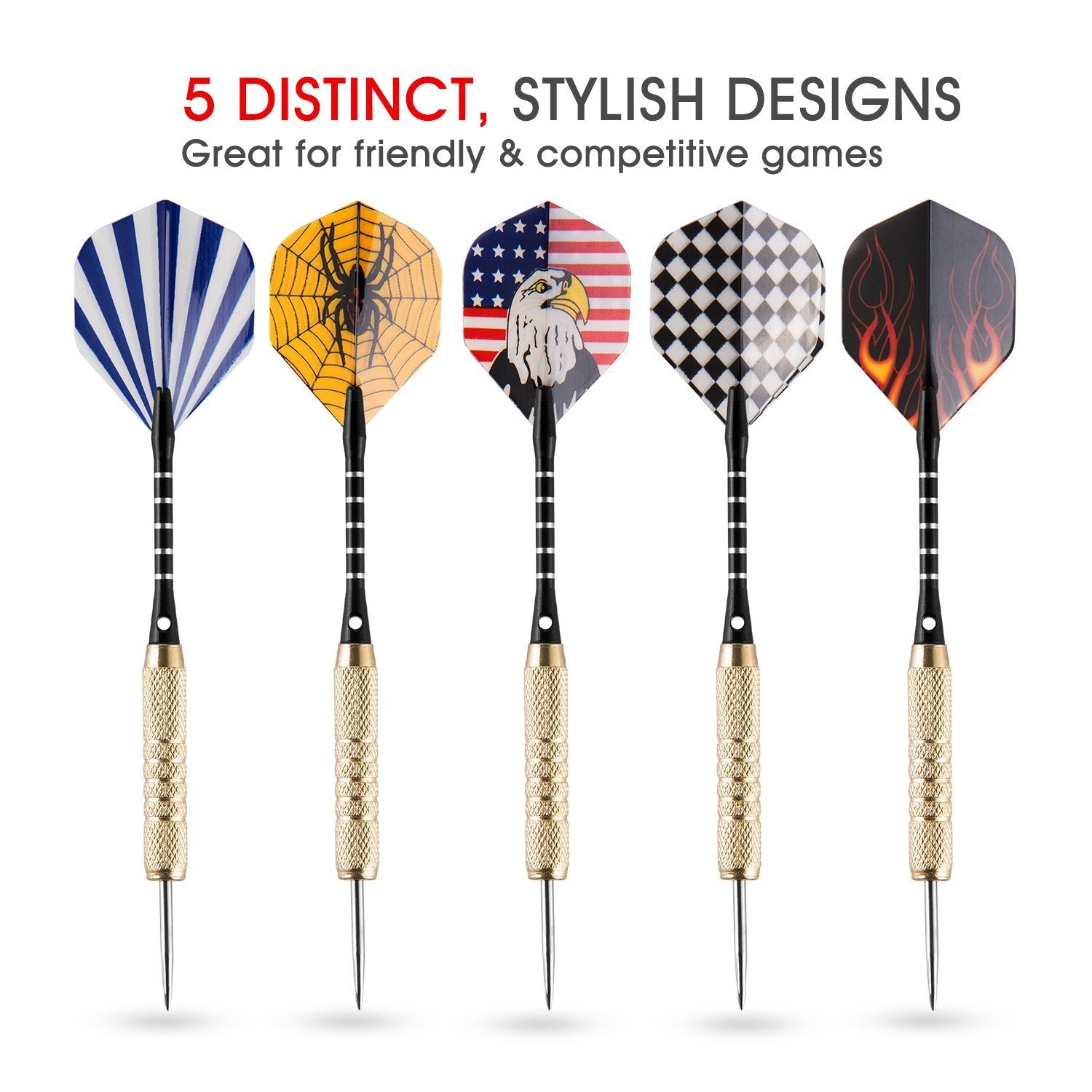 UZOPI darts held in hand to show 18g scale and comfortable handling