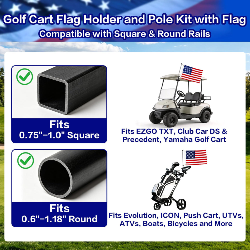 Vaccitect double-sided embroidered USA flag showing bright colors