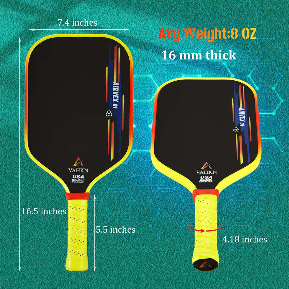 VAHKN paddle core cross section illustrating 16mm polymer honeycomb for balanced power