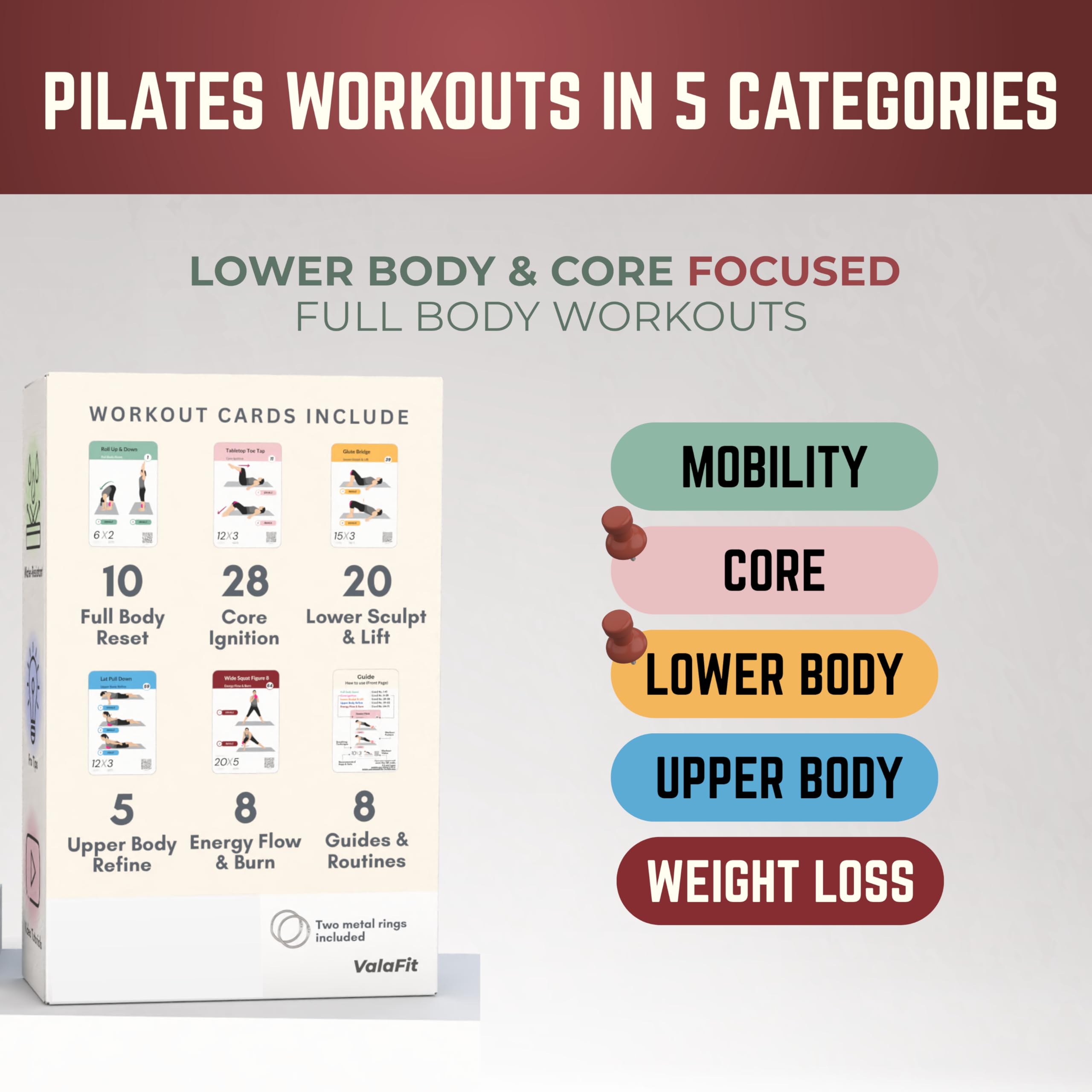 ValaFit close-up card illustration demonstrating exercise form and clarity