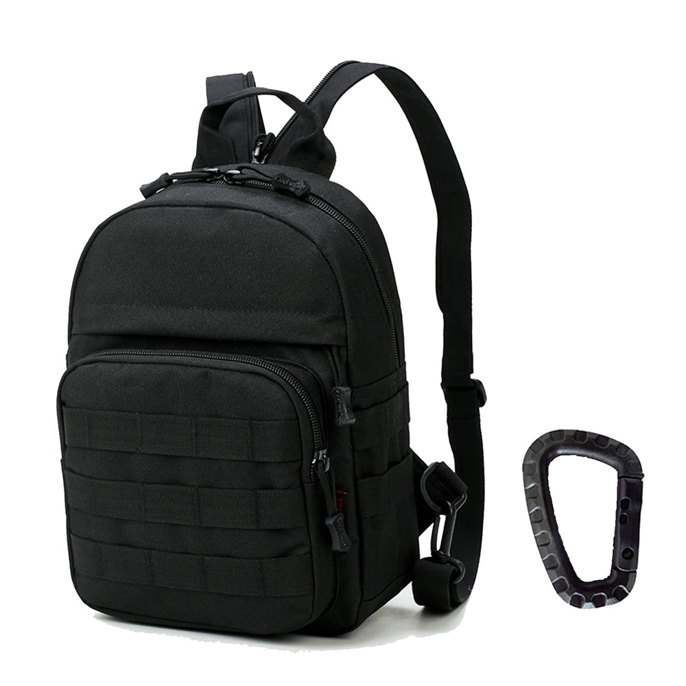 Valinov front view showing compact shape and quick-access pockets for convenience