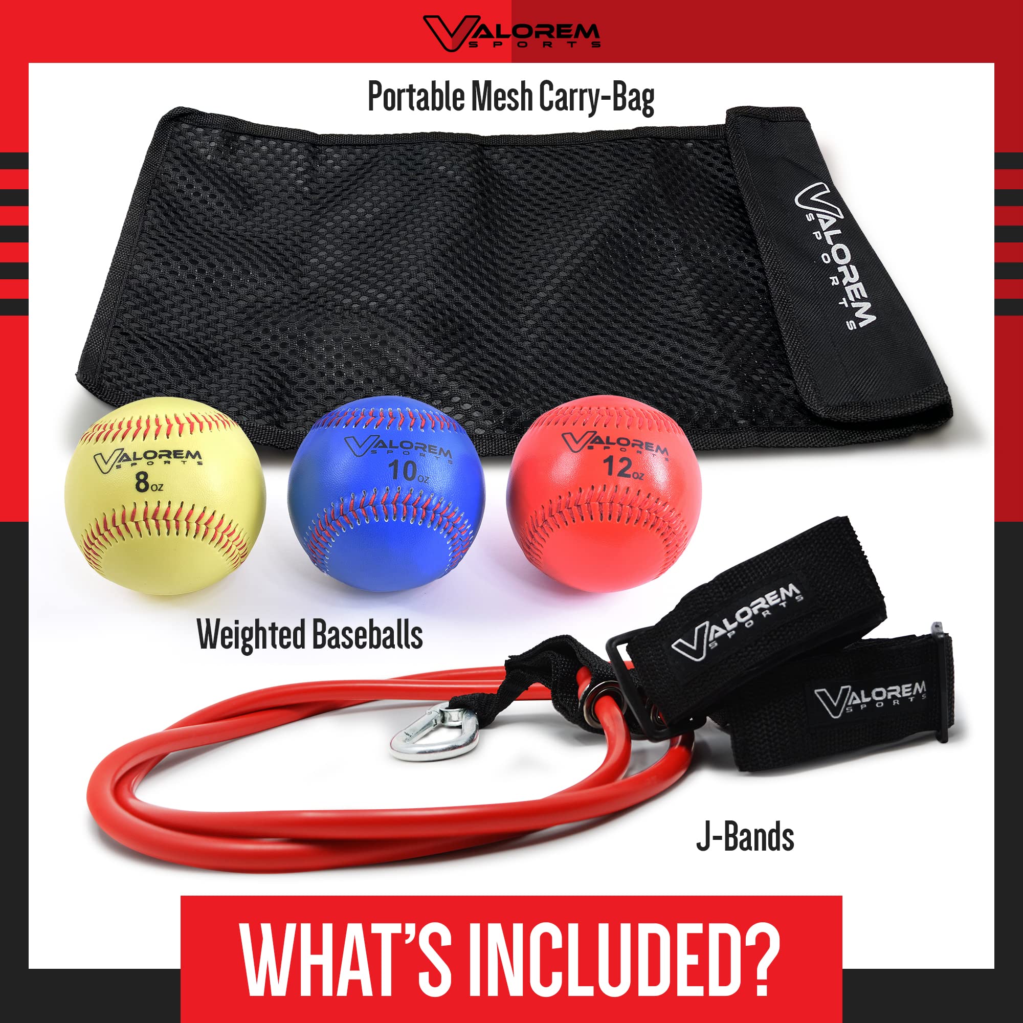 Valorem Sports hand holding weighted ball for size comparison, highlights regulation feel