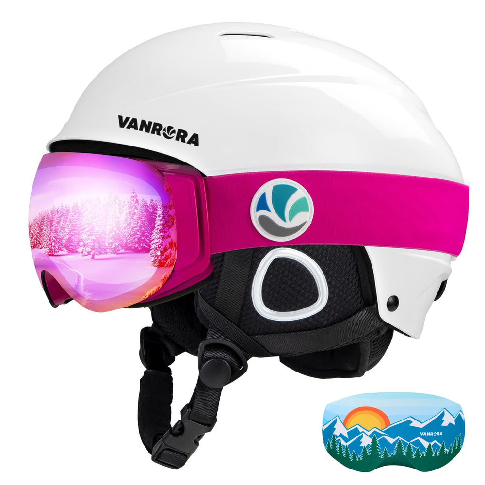 VANRORA front view helmet showing shell and vents for reliable slope protection