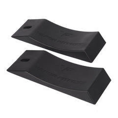 Vapor Fitness front view of wedge pair shows stable wide base and confidence