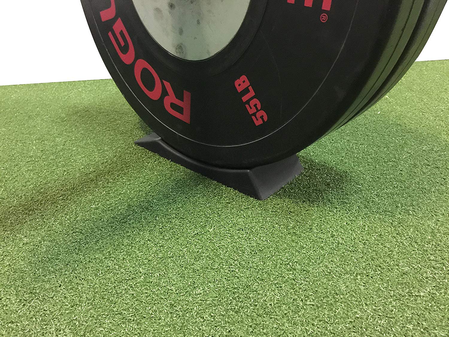 Vapor Fitness wedge beside ruler shows 3.5 inch width for extra stability