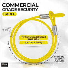 Vascer close-up of looped cable end demonstrating secure, ready-to-use eyelet