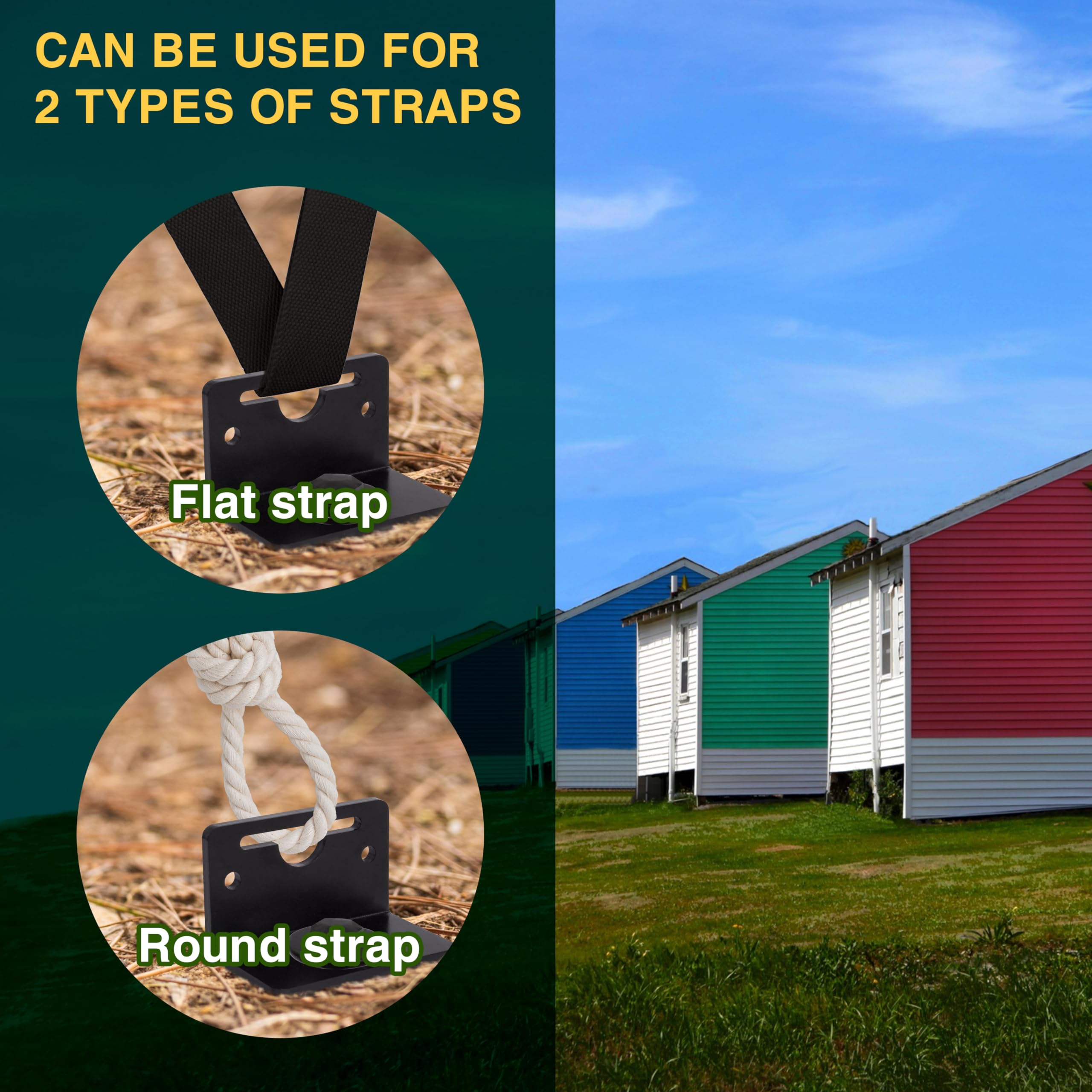VASGOR anchors securing a backyard swing set showing safety and peace of mind