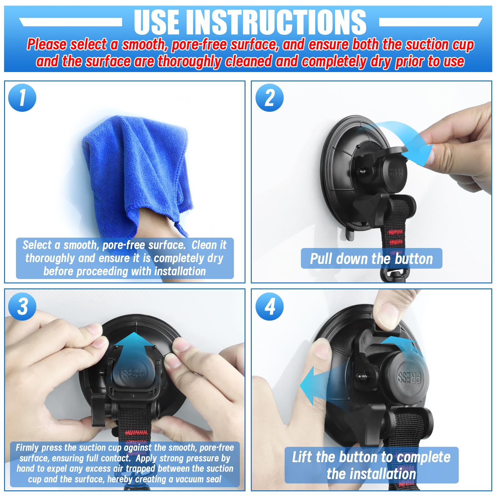 Vashly metal hook with nylon strap highlighting secure load support