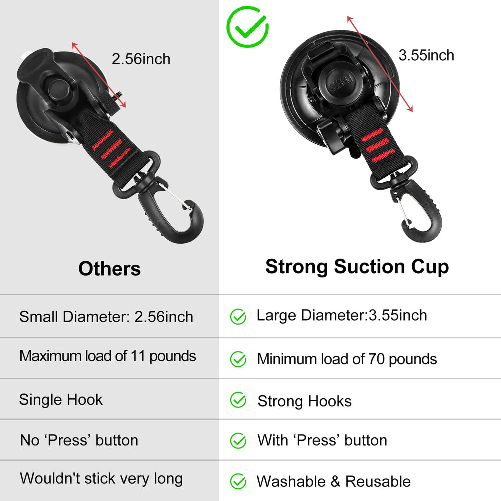 Vashly suction cup installed on glass illustrating damage-free mounting