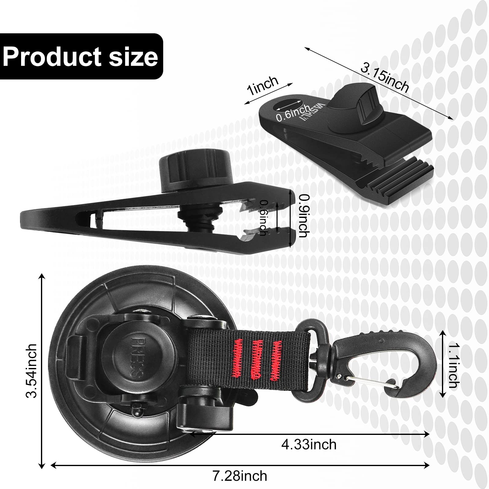 Vashly tarp secured outdoors with clips showing weather-ready hold