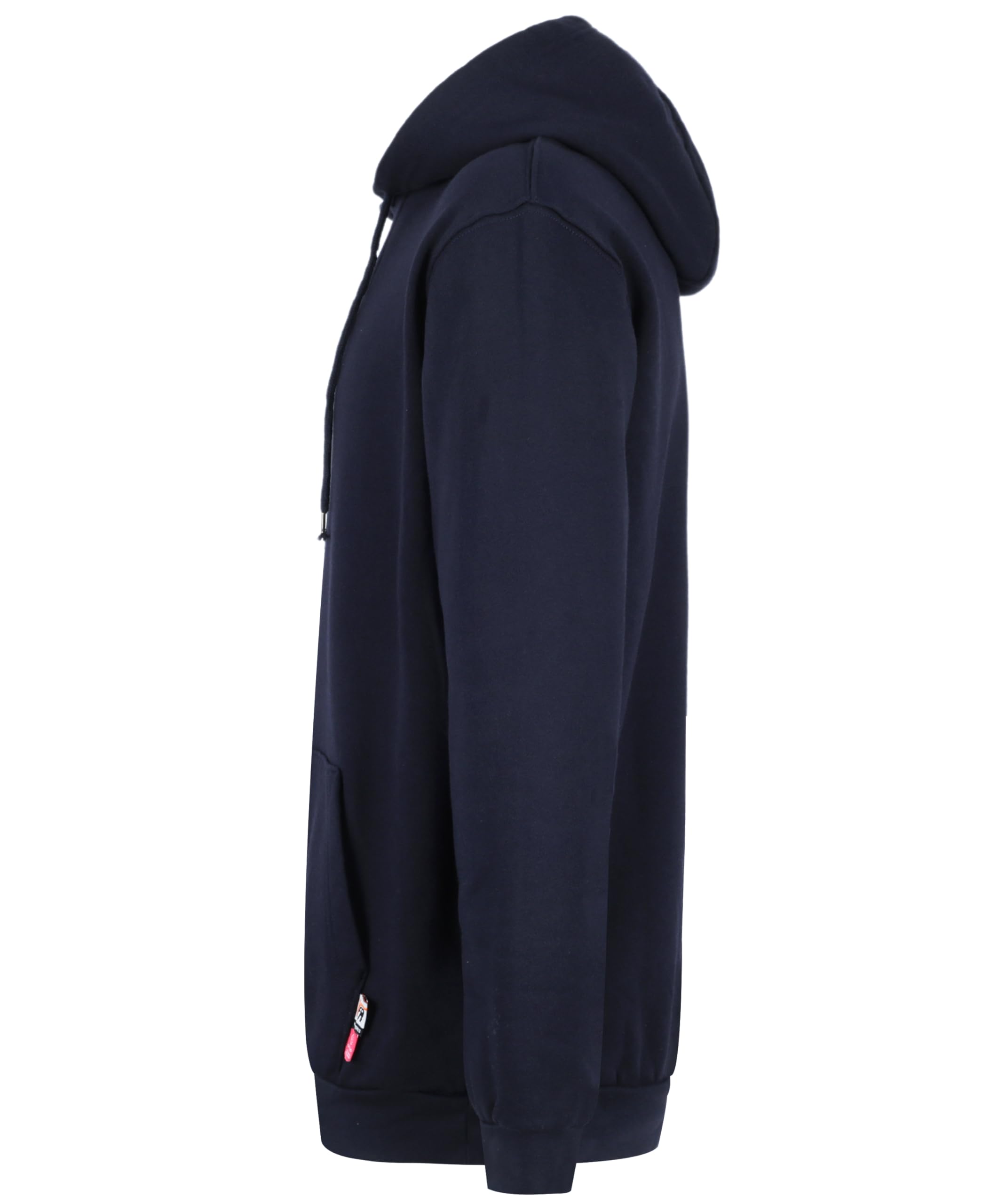 VATRENUS model wearing hoodie on a jobsite demonstrating workplace-ready safety and mobility