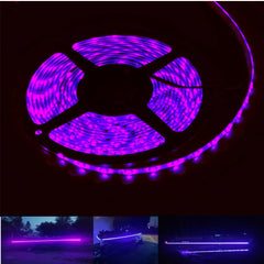 Vbakor front packaging showing full 16.4ft UV LED kit and included components, clear product overview