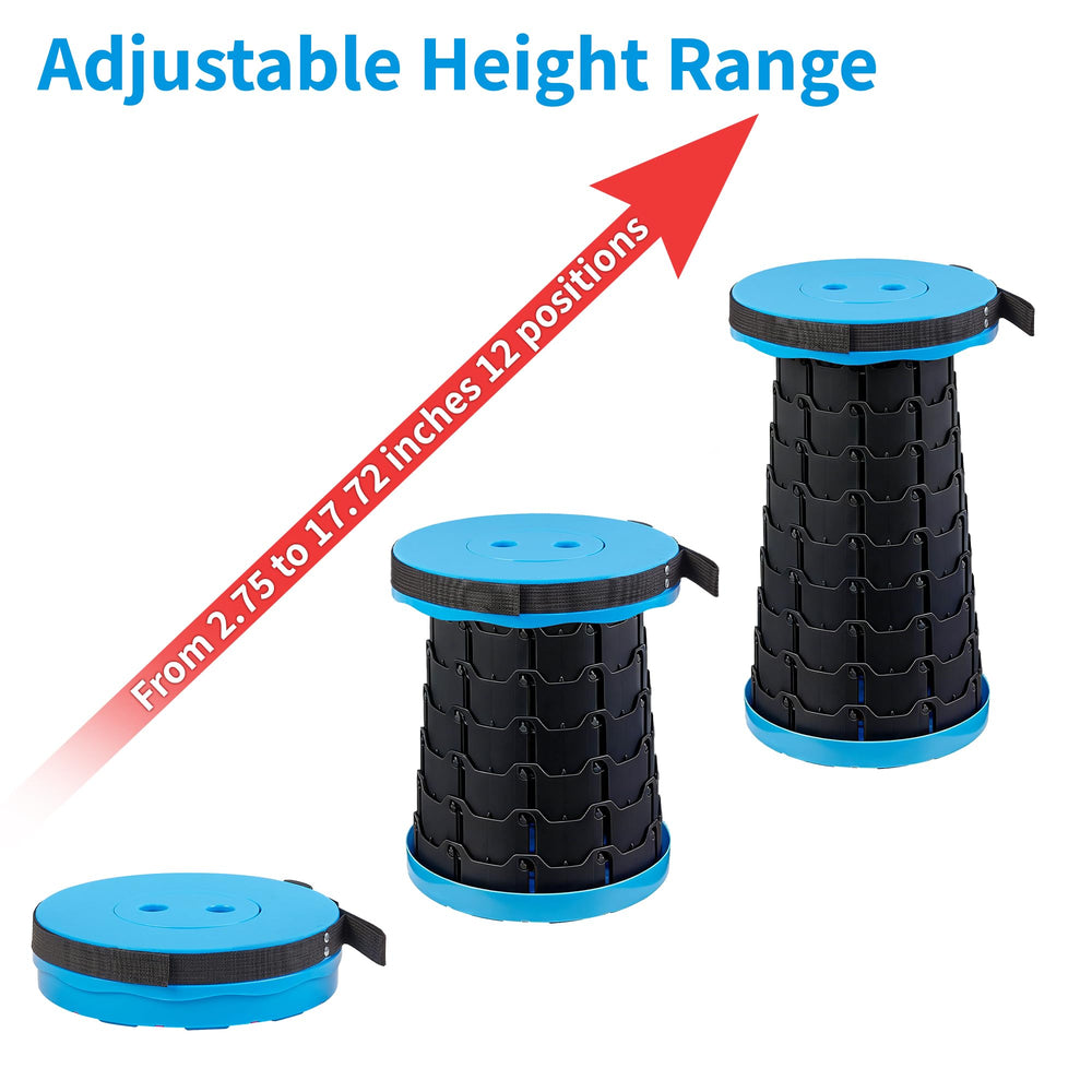 VECELO stool packed inside a backpack illustrating travel convenience