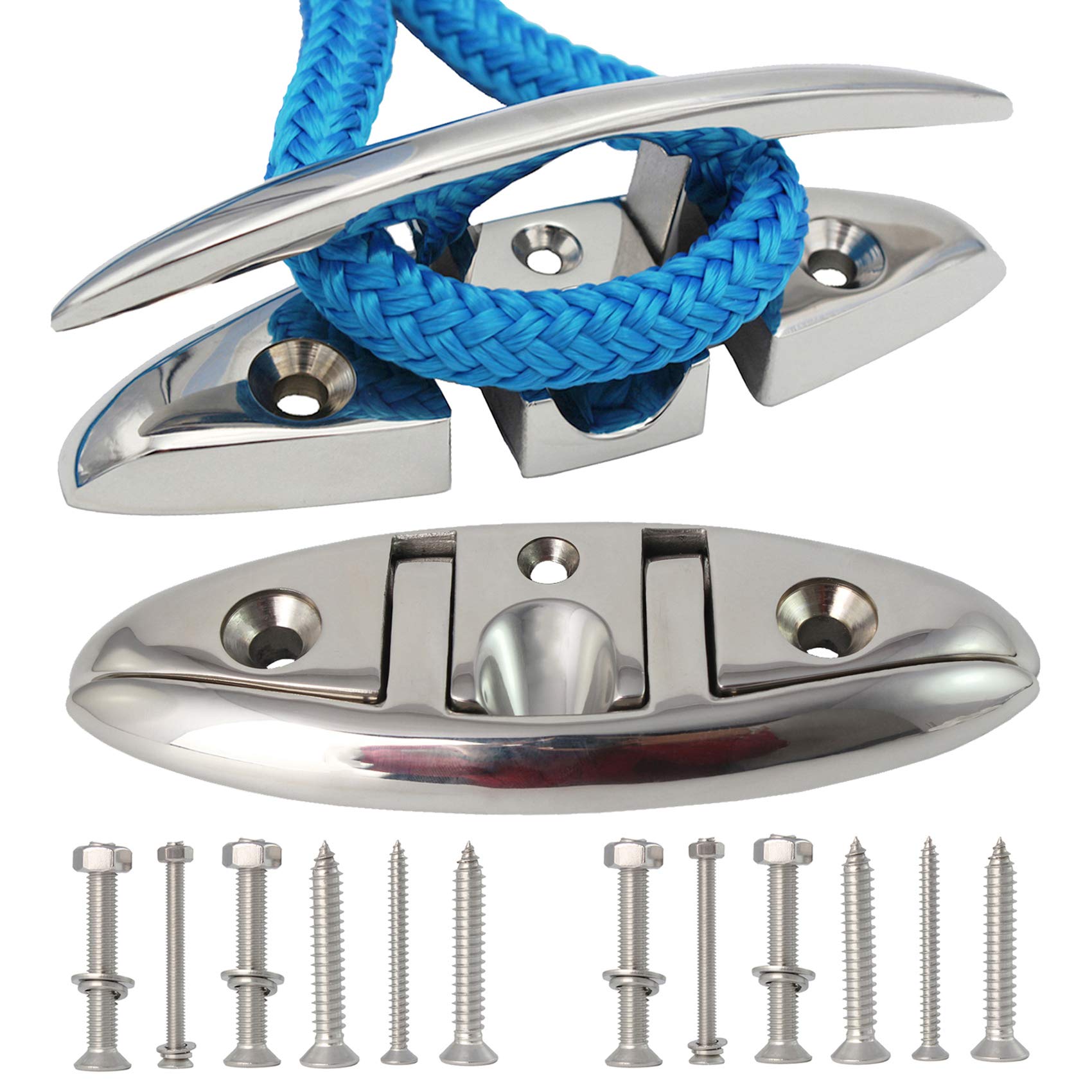 VEITHI front view of cleat showing clean design and corrosion resistance benefits