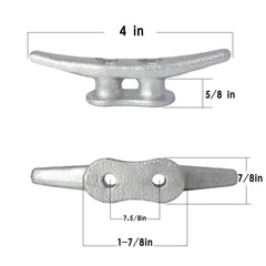 VEITHI cleat mounted on wooden dock demonstrating stable boat tie-off and practicality
