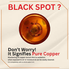 Velantic Copper lid detail with screw-top seal providing leak protection and secure closure