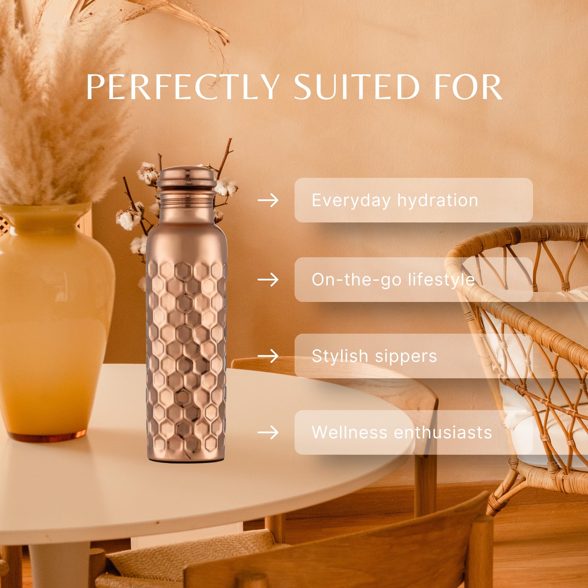 Velantic Copper packaging and insert showing brand transparency and care