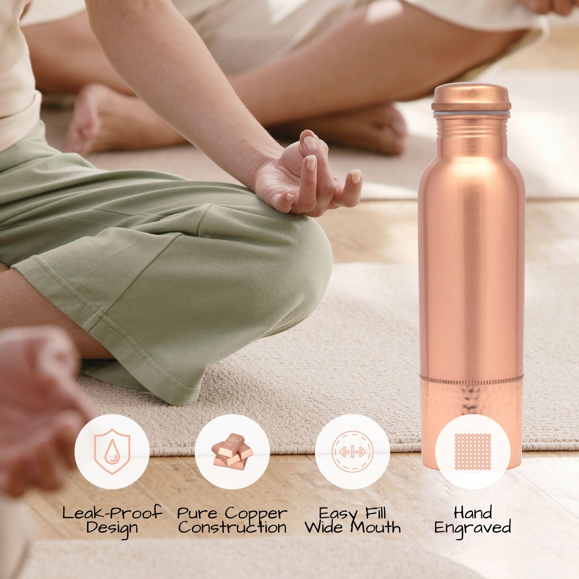 Velantic Copper texture close-up revealing handcrafted surface and solid heavy-gauge quality