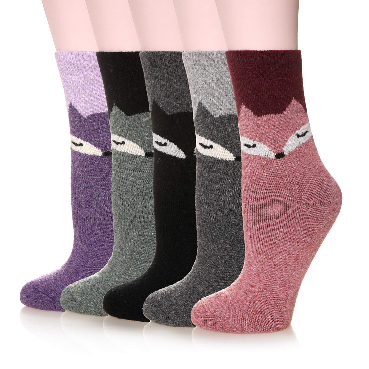 Velice front packaging showing five-pair set and warm fox color, comfortable fit benefit