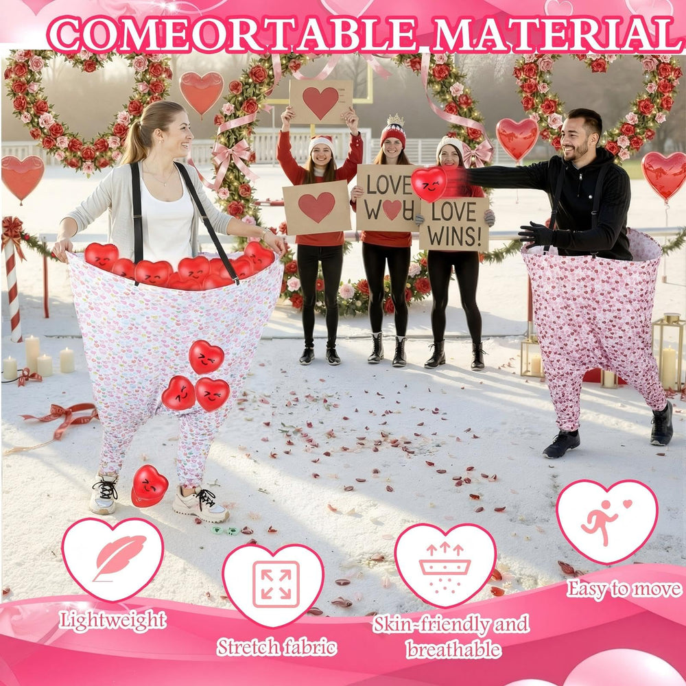 Velmitten heart ball close-up with printed romantic phrase for playful prompts