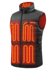 Venustas front view vest showing slim profile and weather resistance for comfort