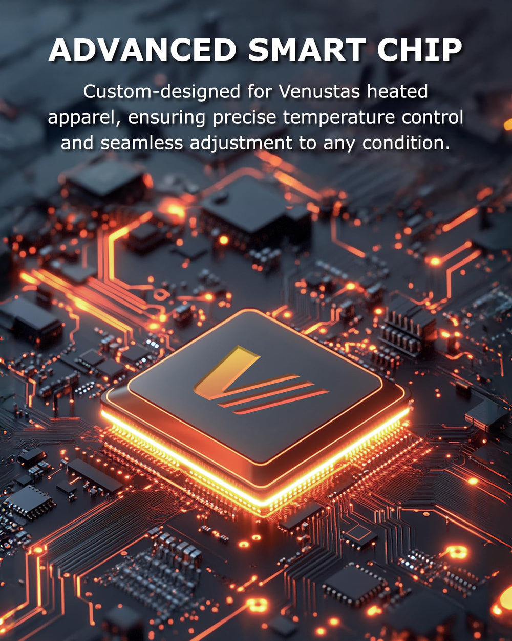 Venustas model wearing vest outdoors on a trail, delivers consistent warmth during activity