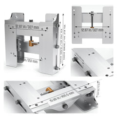 VEPURLT side profile assembly illustrating setback and vertical travel advantage