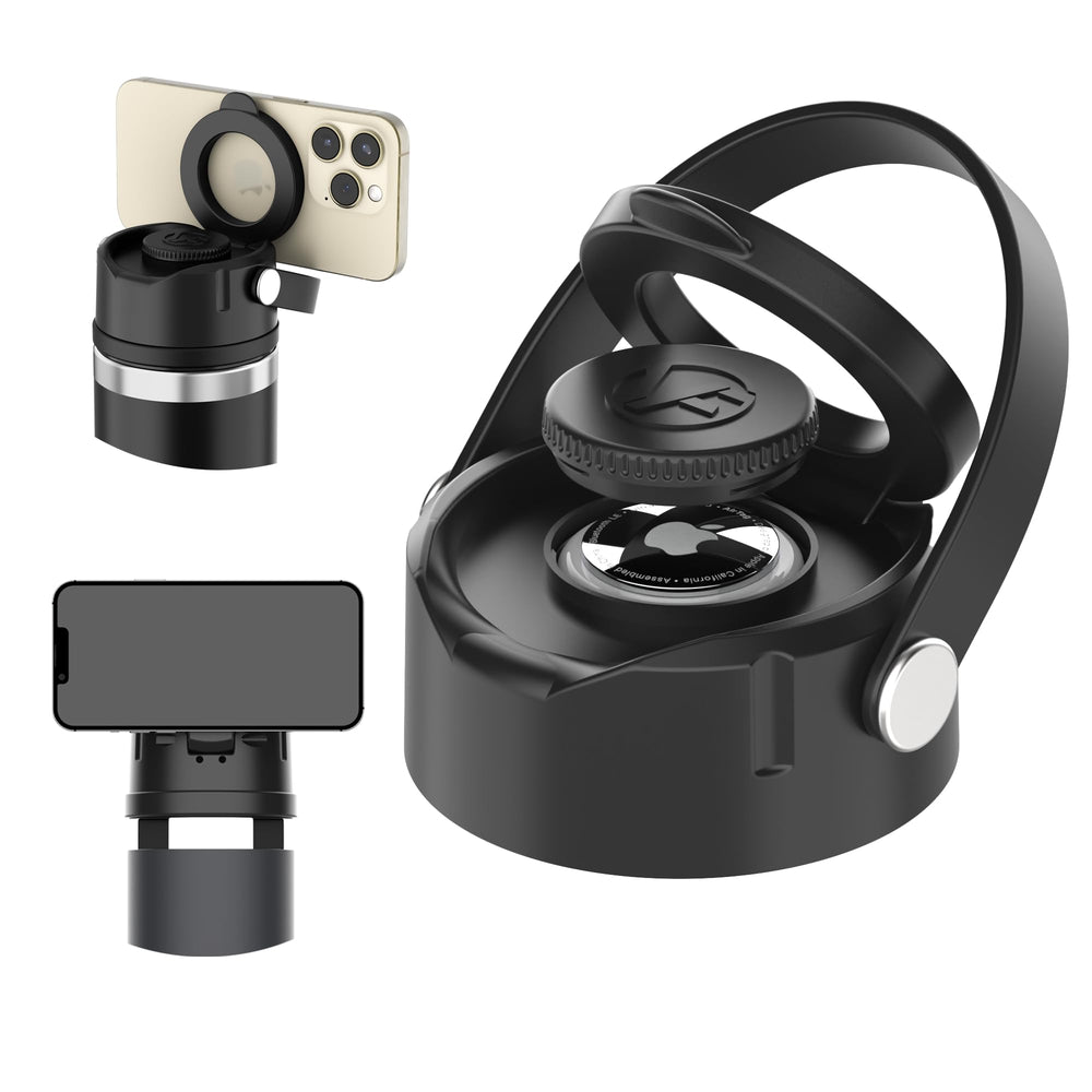 Versafactor in outdoor setting with backpack showing portability and travel-ready advantage