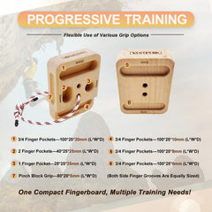 VERTIPEAK side image highlighting dual 8mm pinch grooves for improved pinch strength