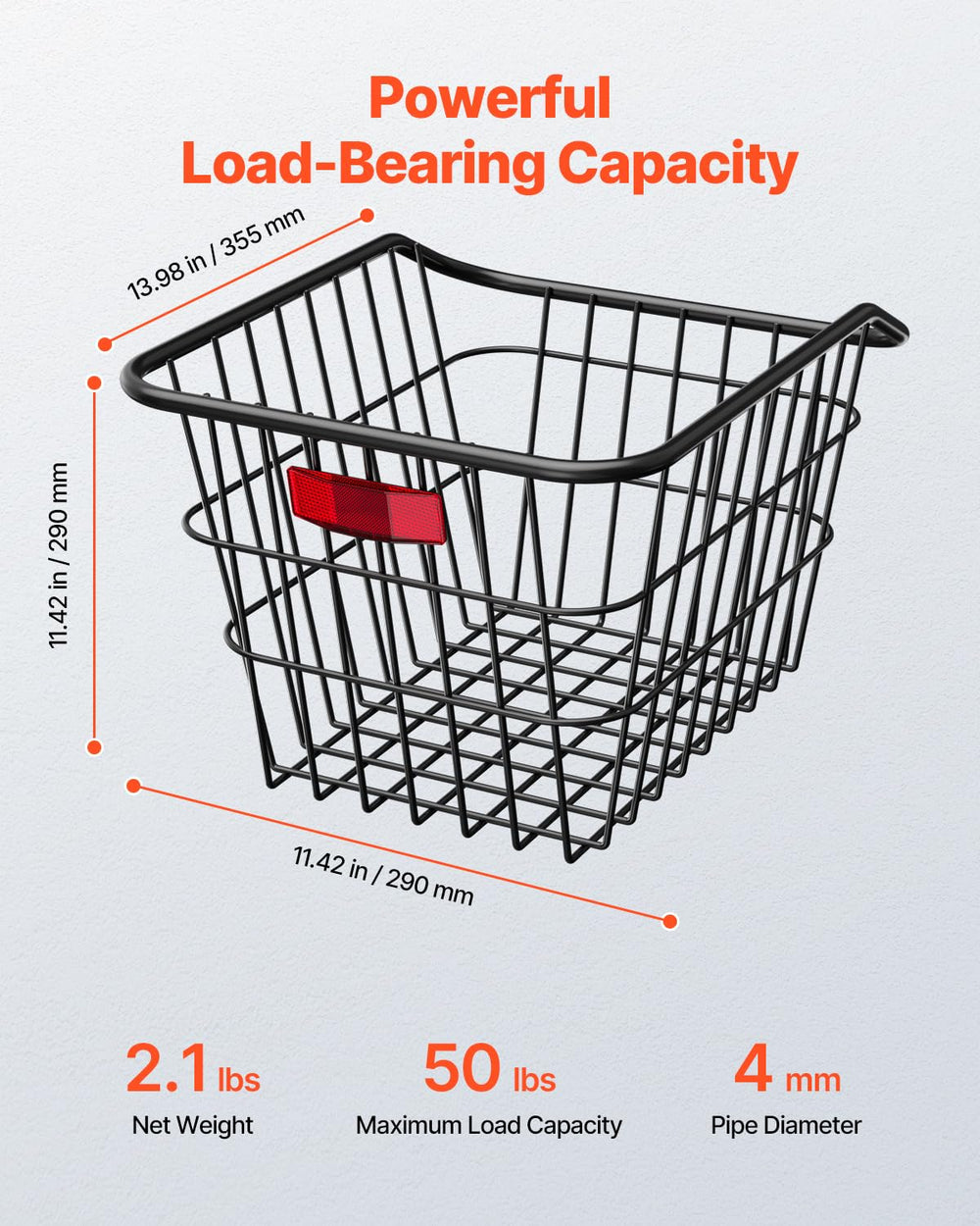 VEVOR close-up of side mounting bracket illustrating sturdy attachment and stability