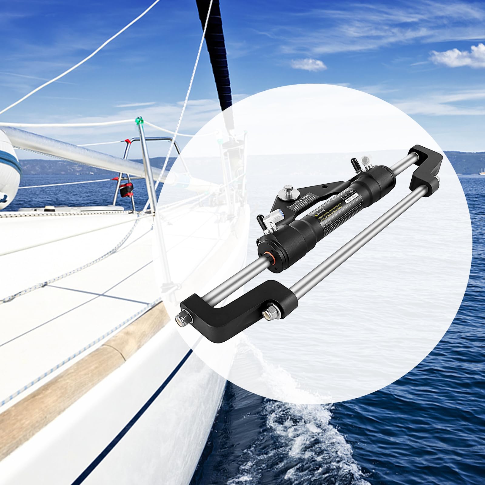 VEVOR cylinder in boating lifestyle setting showing durability for offshore use