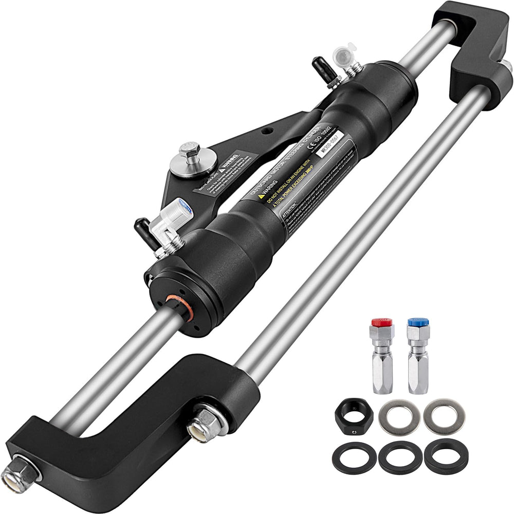 VEVOR front-mount cylinder full view showing durable steering component and reliable control