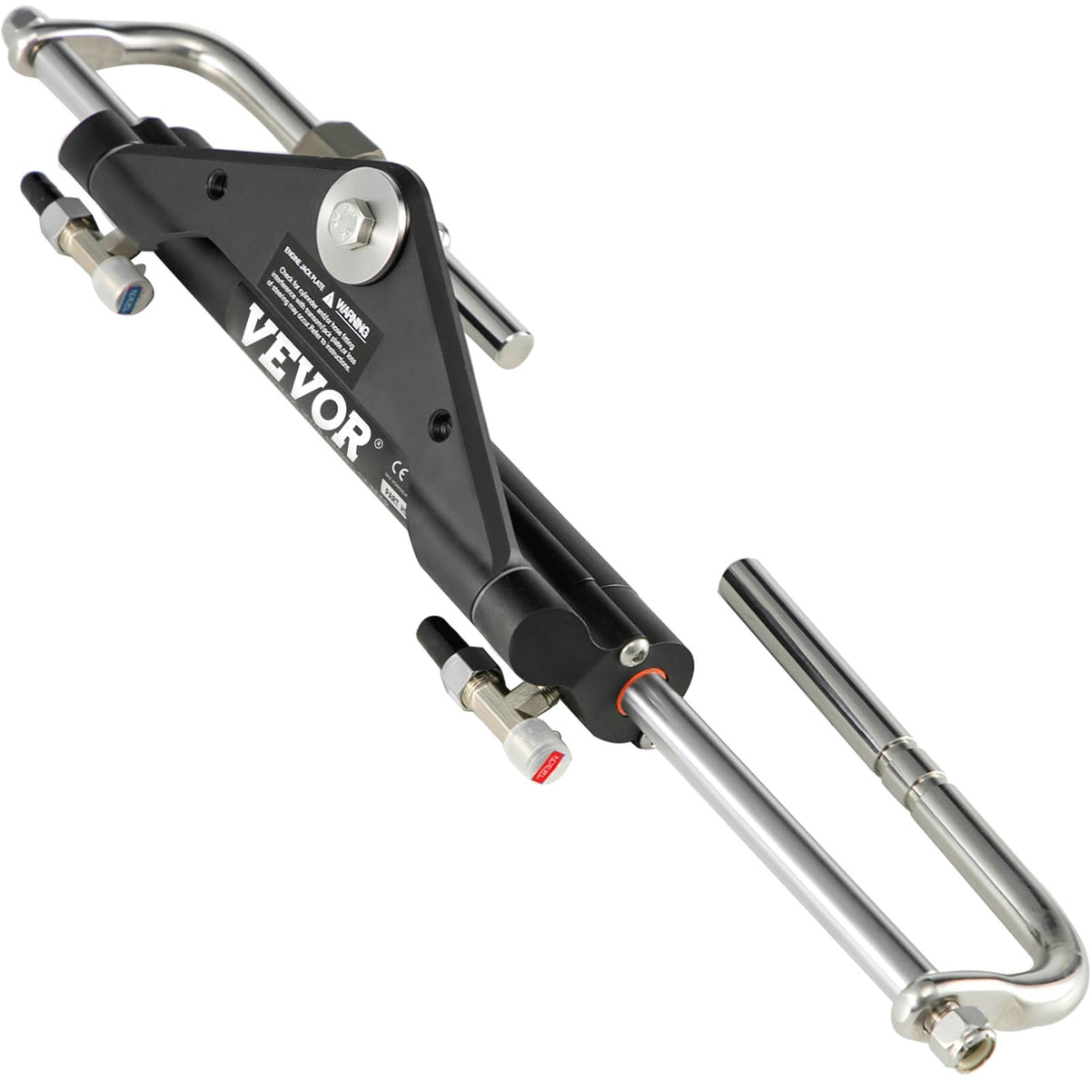 VEVOR HC4645H front view showing compact steering cylinder and corrosion-resistant finish