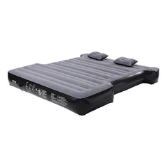 VEVOR inflatable mattress installed in truck bed showing comfortable camping setup