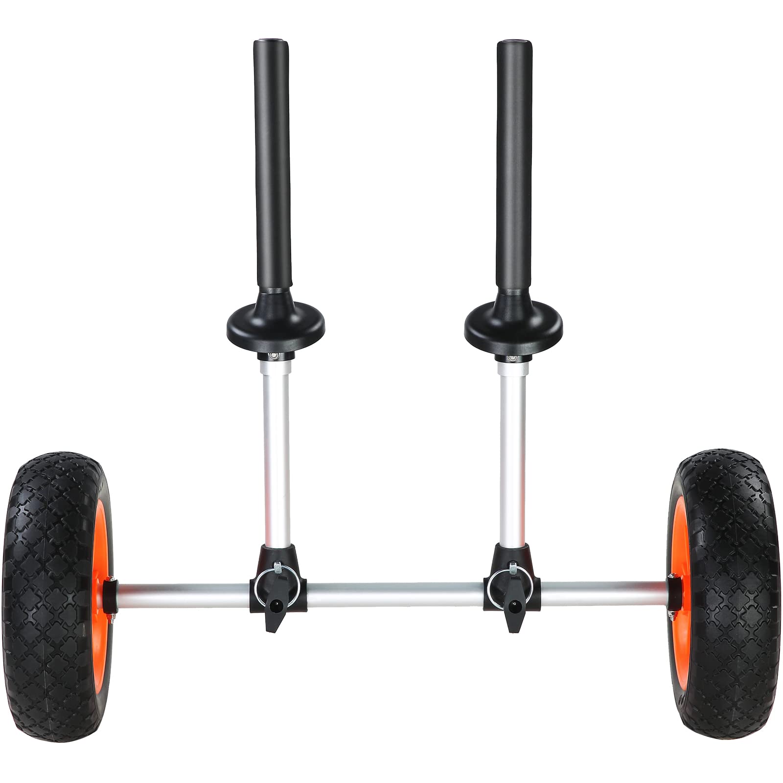 VEVOR kayak cart axle and hub detail showing reinforced support