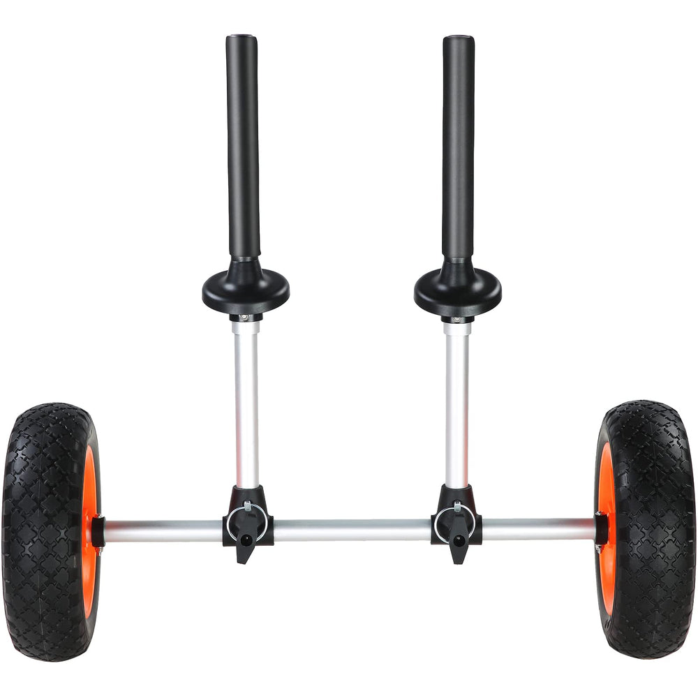 VEVOR kayak cart axle and hub detail showing reinforced support