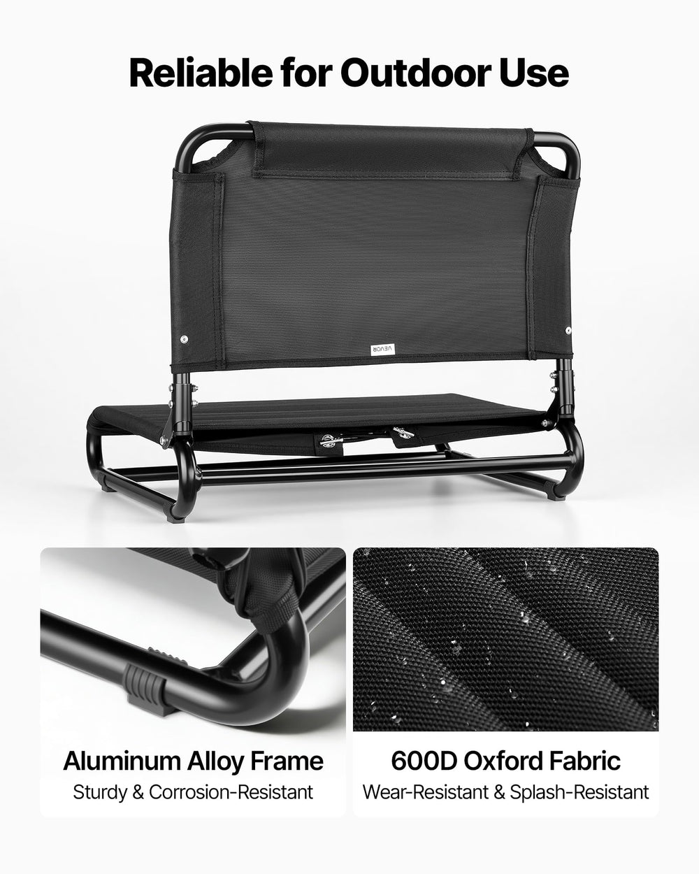 VEVOR kayak seat fabric texture of 600D Oxford offering durable water resistance